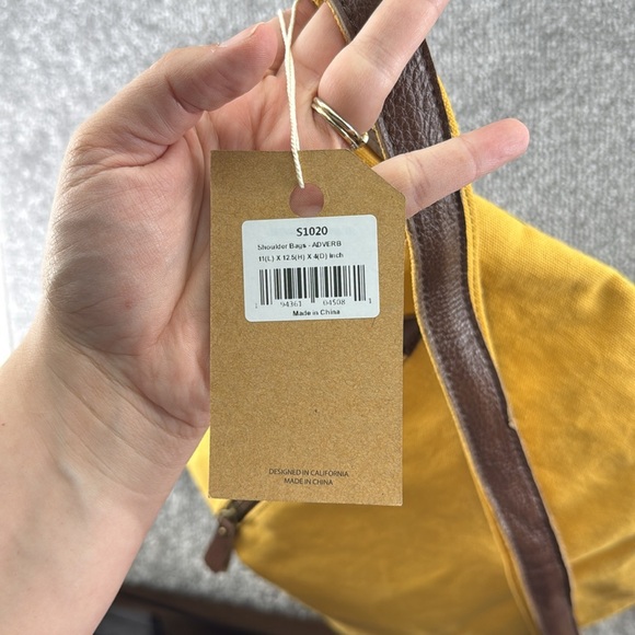 NWT Anngoti Yellow Canvas Leather Shoulder Crossbody Purse Bag Aztec Western - Picture 15 of 15